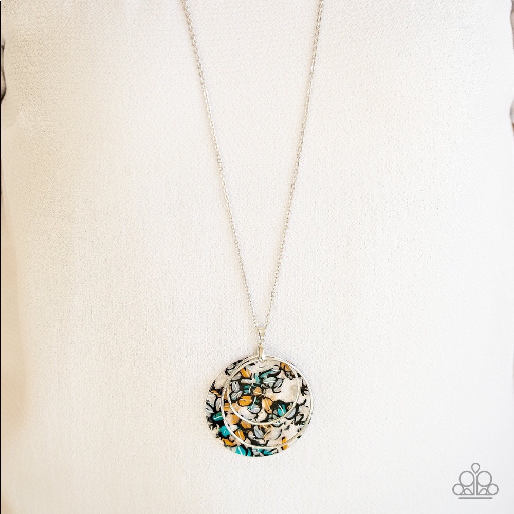 Metro Mosaic-blue-blue/multi necklace set - Picture 5 of 6
